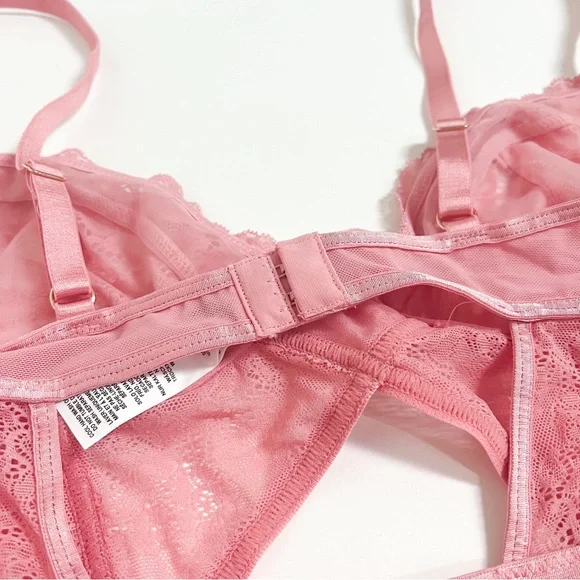 ASOS Pink Lace Bodysuit - Picture 12 of 13